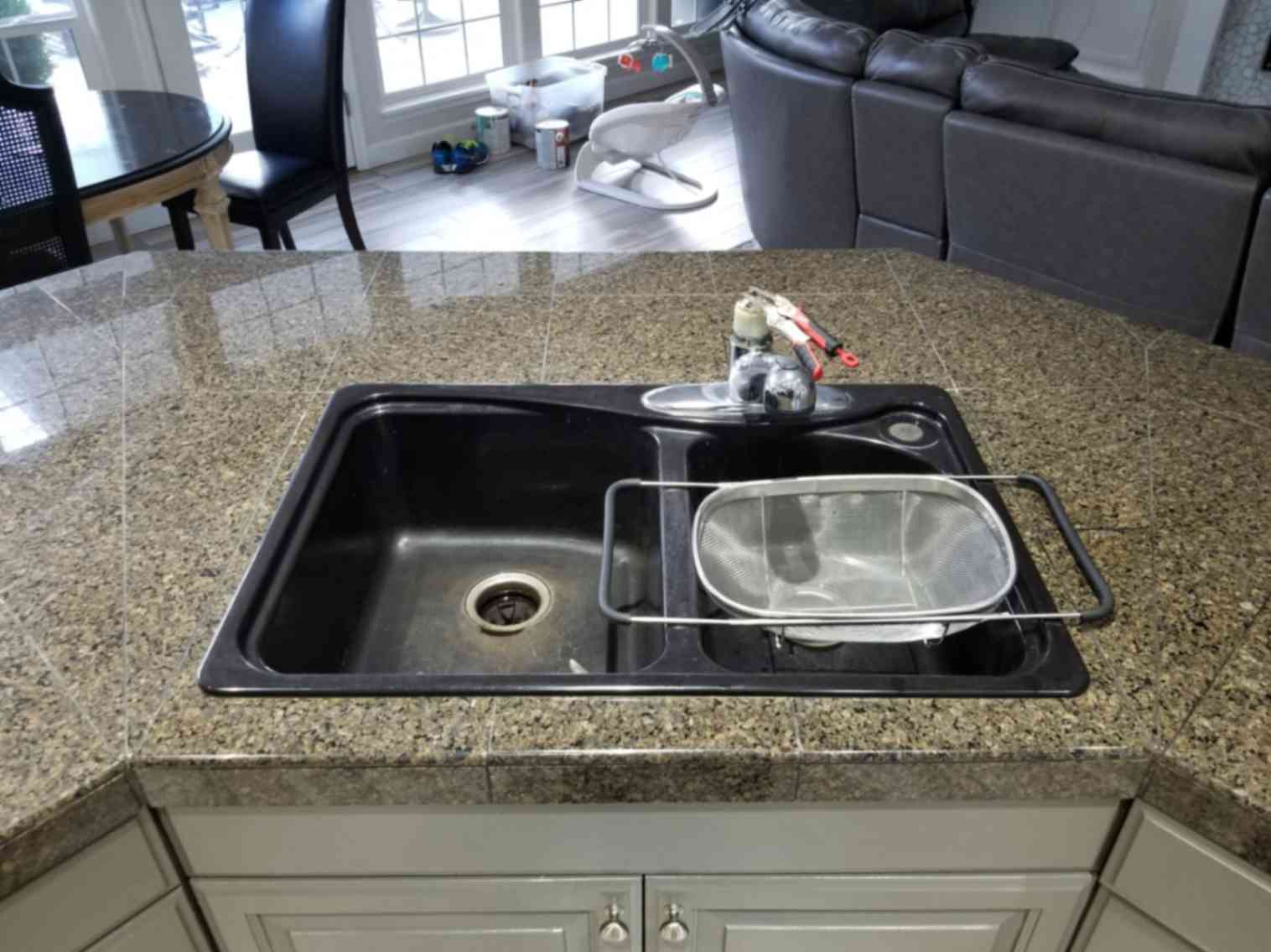 Gorgeous Arabascoto Porcelain Stone Kitchen Remodel