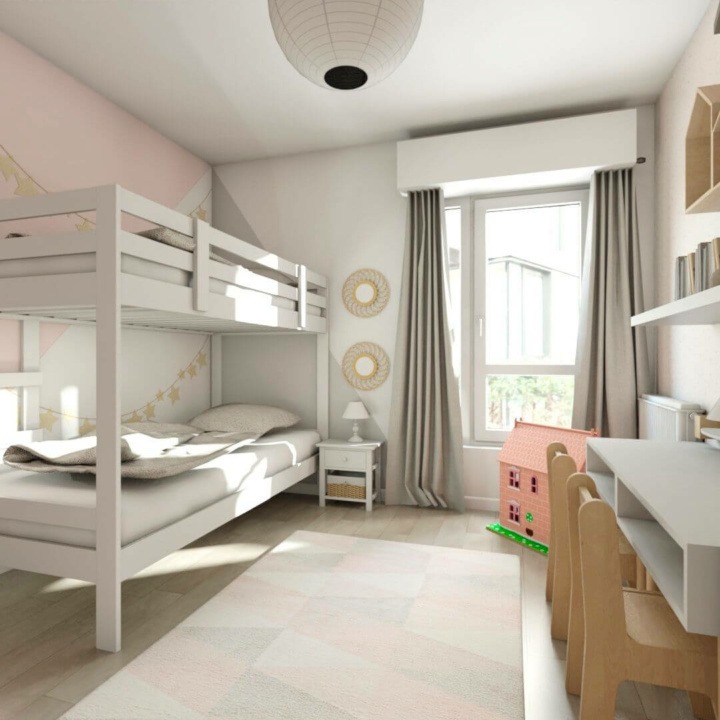 Kids room with a bunkbed