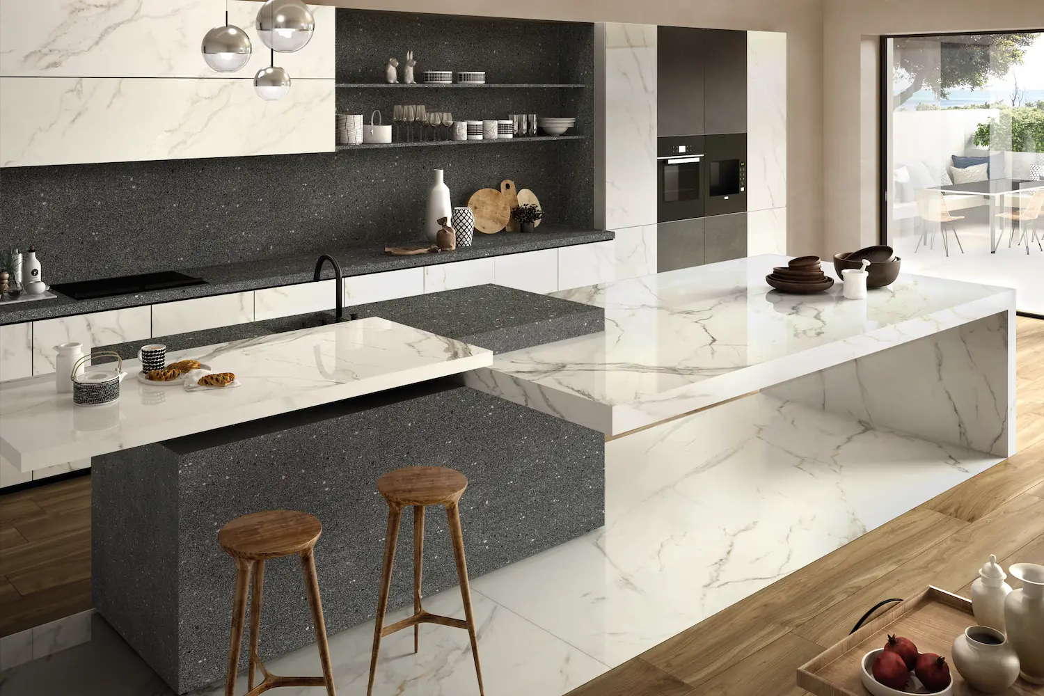 Calacatta Oro FORTE Porcelain countertops by Francini