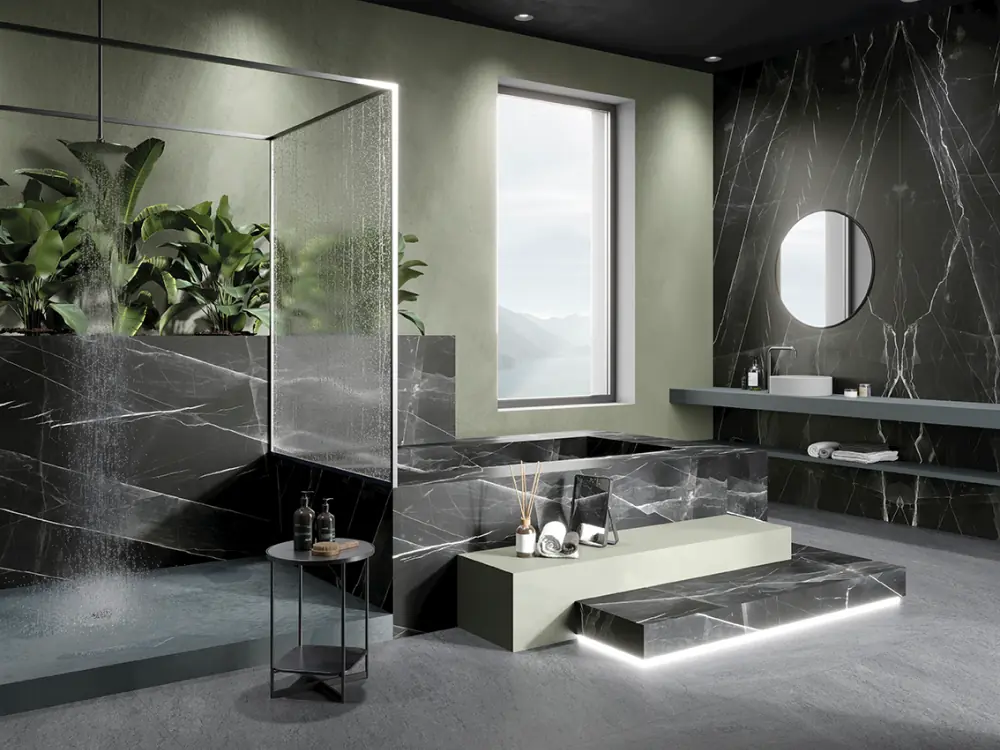 Travertino Avorio FORTE Porcelain countertops by Francini