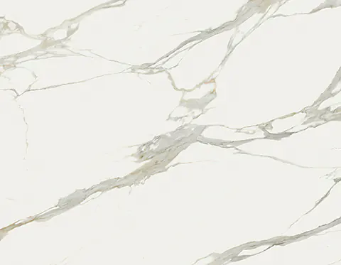 Statuario Michelangelo porcelain slab in the FORTE series