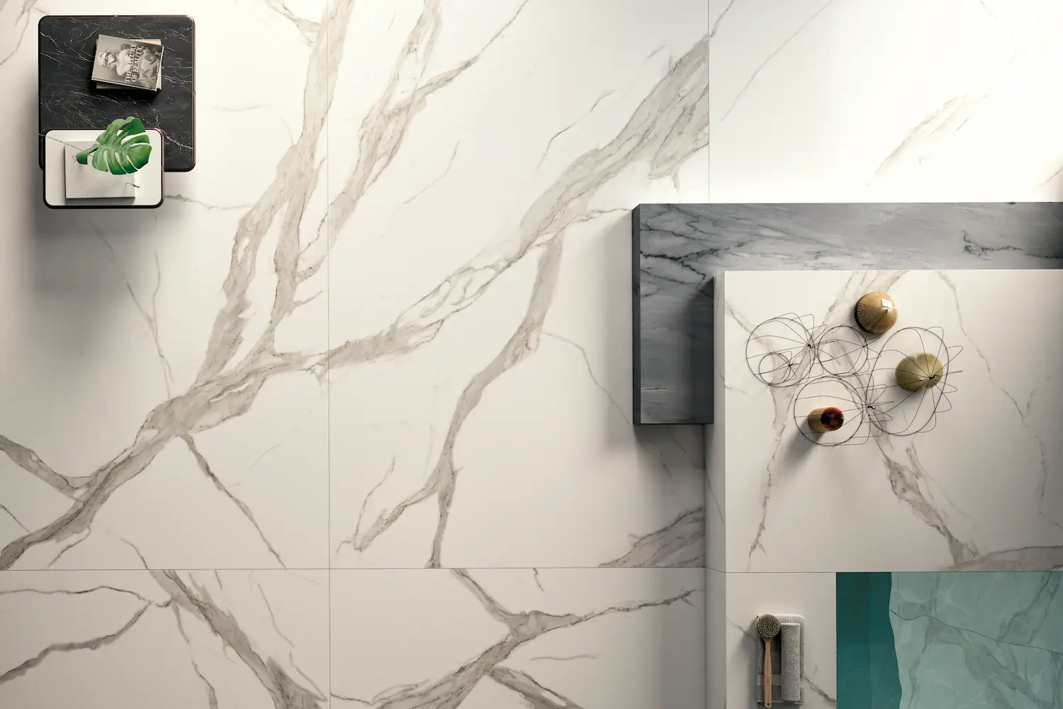 Statuario Premium FORTE Porcelain countertops by Francini