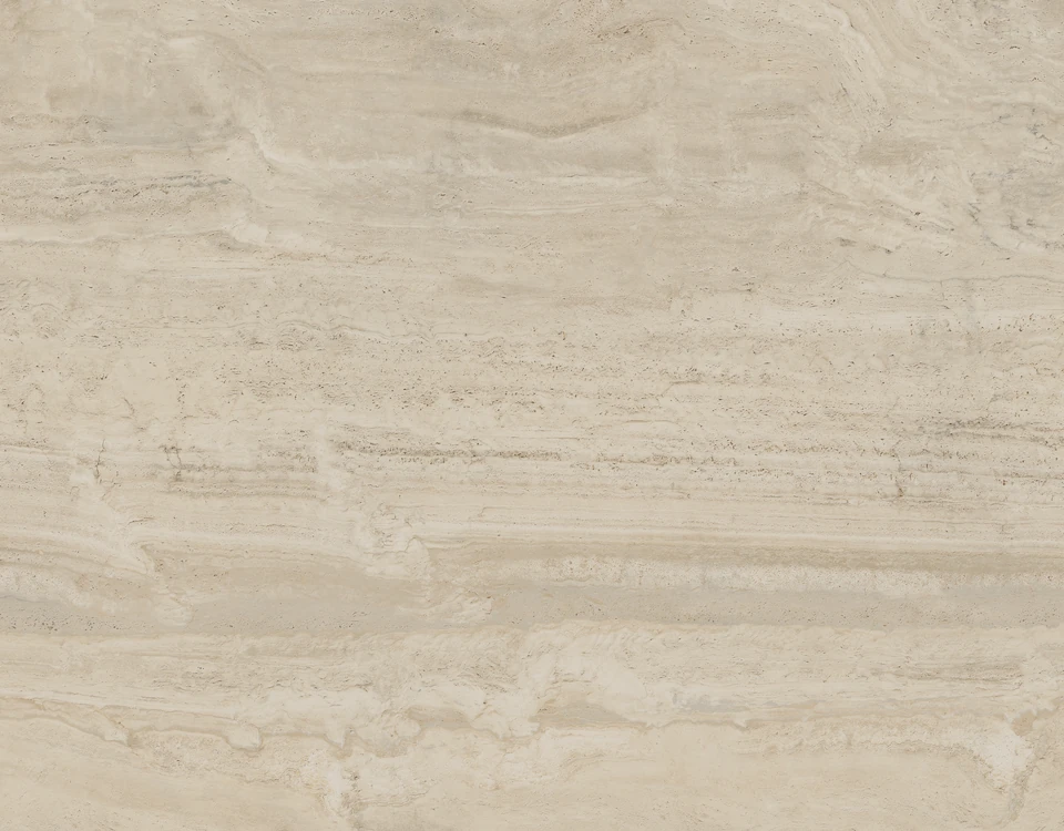 Travertino Navona porcelain slab in the Pietra Inspired FORTE series